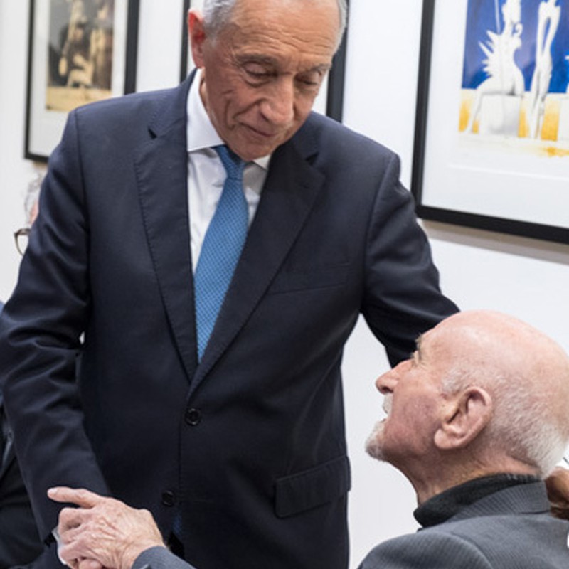 Cruzeiro Seixas homenajeado por el CPS y Marcelo Rebelo de Sousa