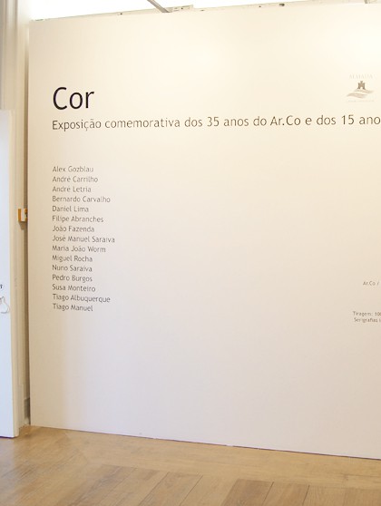 Cor - Exposição de Ilustração comemorativa dos 35 anos do Ar.Co e dos 15 anos da Casa da Cerca