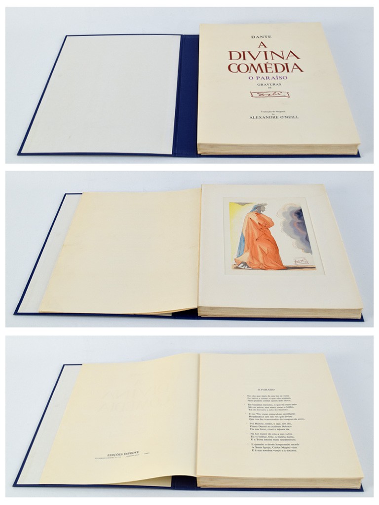 «A Divina Comédia» de Dante, Edição portuguesa de 1974