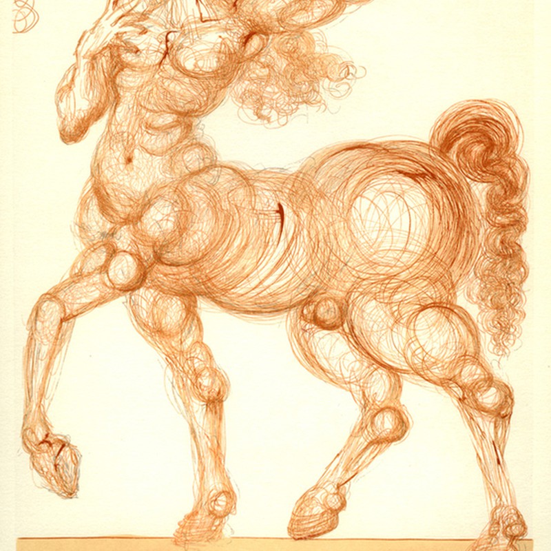 «Il centauro Caco  - O centauro Caco» A Divina Comédia de Dante (Inferno, Canto XXVI)
