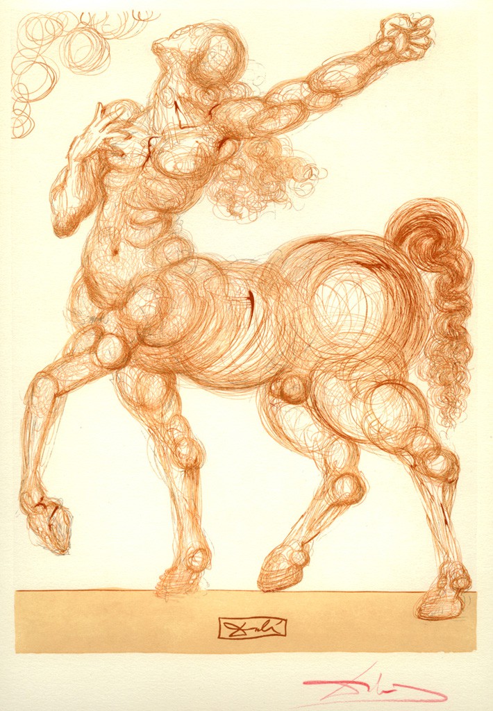 «Il centauro Caco  - O centauro Caco» A Divina Comédia de Dante (Inferno, Canto XXVI)