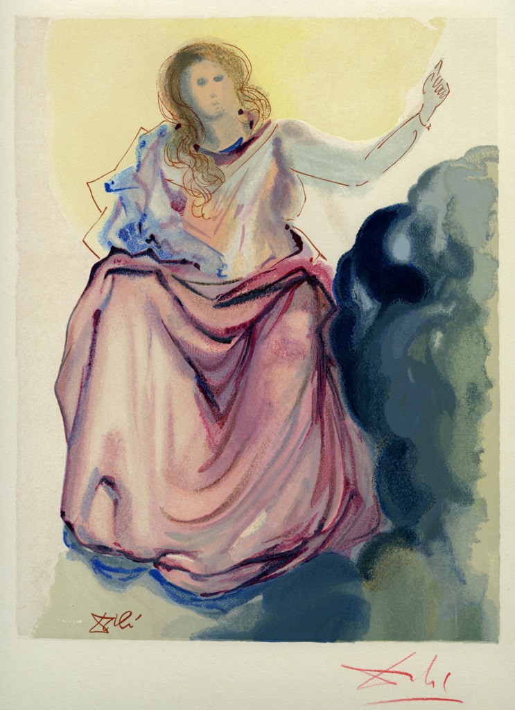 «Beatrice illustra Dante - Beatriz elucida Dante  » A Divina Comédia de Dante (Paraíso, Canto IV)