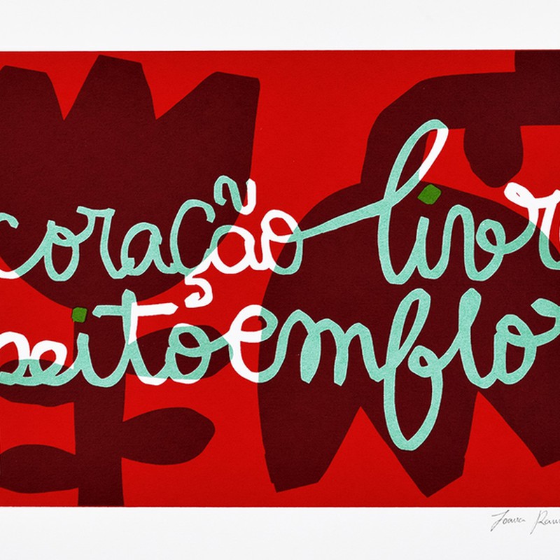 Coração livre peito em flor