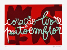 Coração livre peito em flor