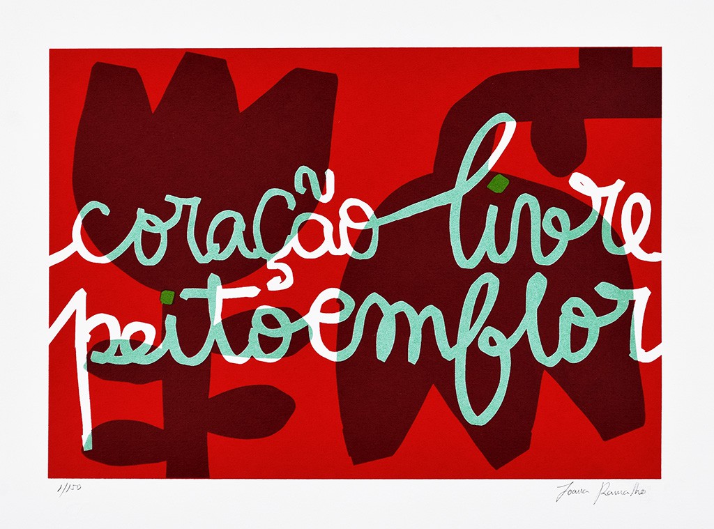 Coração livre peito em flor