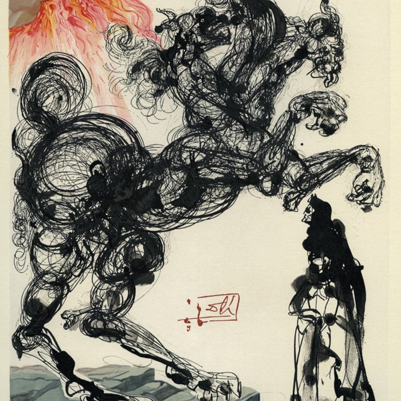 «Il cane Cerbero  - O cão Cérbero», A Divina Comédia de Dante (Inferno, Canto VI)