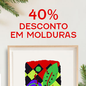 40% desconto em molduras